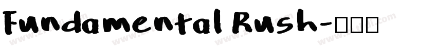 Fundamental Rush字体转换